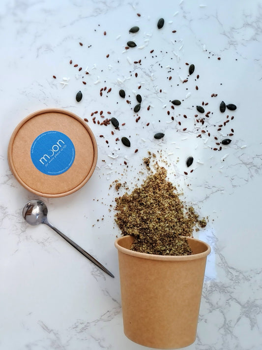 Moondust: Seed Cycling Ground Seed Mix (Phased)