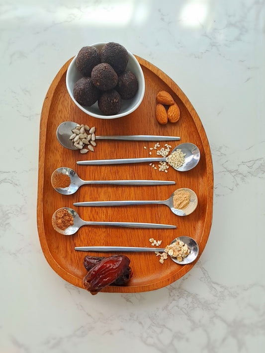 Energy Moons: Seed Cycling Raw Protein Balls (Phased)