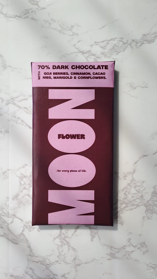 Flower Moon Chocolate Slab 100g
